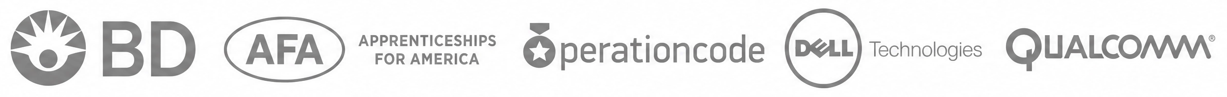 BD, Apprenticeships for America, Operation Code, Dell Technologies, Qualcomm